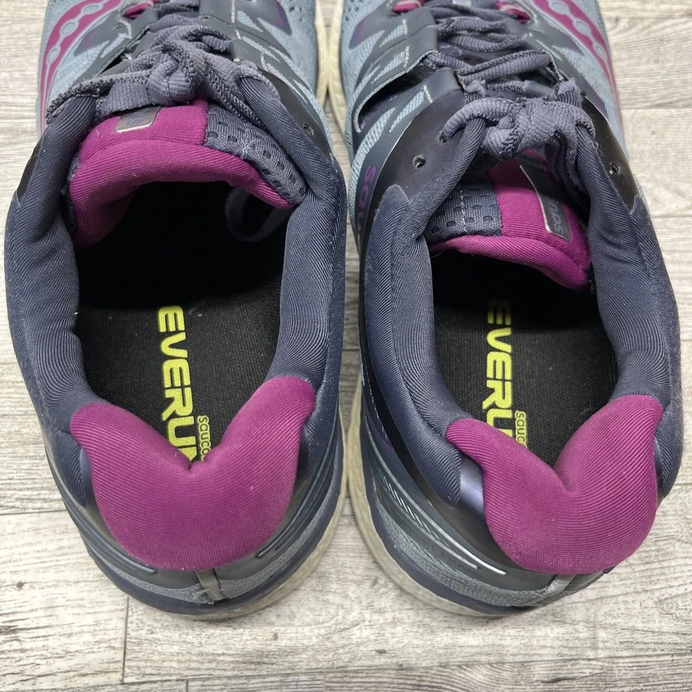 Saucony Triumph ISO 4 S10413-1 Gray Pink Running Shoes Women Size‎ 12